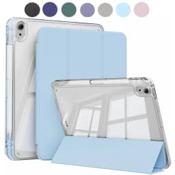 Crystal Clear Case For iPad 5 6 7 8 9 10 11 Air 11 13 inch /Mini 6th 7th gen /Pro 11 12.9 (3rd/4th/5th/6th gen) with pen holder