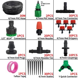 50-800pcs Adjustable Irrigation Drippers Sprinklers 1/4'' Emitter Dripper Micro Drip Irrigation Sprinklers for Watering System