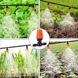 50-800pcs Adjustable Irrigation Drippers Sprinklers 1/4'' Emitter Dripper Micro Drip Irrigation Sprinklers for Watering System