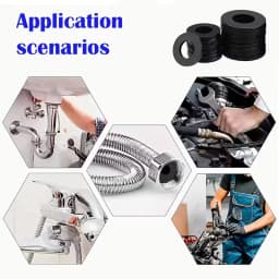 30Pcs rubber O-ring set-suitable for bellows, shower hose, faucet, water heater and regulating valve