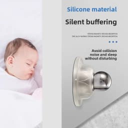 Silicone Door Suck Touch Silicone Anti-collision Door Hotel Household Strong Magnetic Strong Mute Door Stall Door Stopper