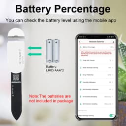 Tuya Zigbee Temperature Humidity Moisture Detector Smart Soil Tester Moisture Sensor Phone App RealTime Monitor for Home Garden