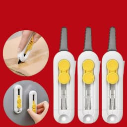Magnetic Courier Opening Knife Multifunctional Portable Courier Unboxing Knives Retractable Self-locking Rebound Art Knife Tool