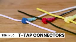 T Tap Wire Connectors, 60/50/40pcs Self-Stripping with Nylon Fully Insulated Male Quick Disconnect Splice T Type Electrical Wire