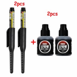 1-6Pcs 45mm Waterproof Long Head Nib Deep Hole Markers Pen Tile Carpenter Pen Multi-purpose for Woodworking Black/Blue/Red Ink