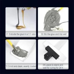 Home High Temperature Glue For Metal Welding Strength Repair Resistant Magic AB A Plastic Wood B Adhesive Purpose Bi Component