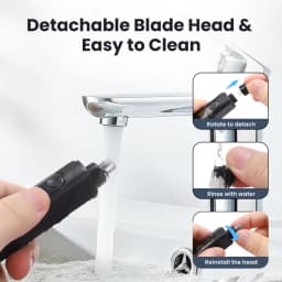 Rechargeable Nose Hair Trimmer and Facial Hair Remover for Men Nose Hair Shaver for Nasal Clearance - Portable Grooming Tool for