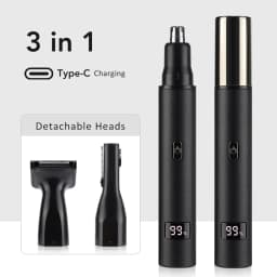 Rechargeable Nose Hair Trimmer and Facial Hair Remover for Men Nose Hair Shaver for Nasal Clearance - Portable Grooming Tool for