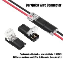 10/20/30/50/100 Pcs D2 Waterproof Plug Wire Connector 2 Pin Way Cable Plug Car Electric Wire Snap Connectors Strip Terminal