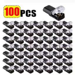 10/20/30/50/100 Pcs D2 Waterproof Plug Wire Connector 2 Pin Way Cable Plug Car Electric Wire Snap Connectors Strip Terminal
