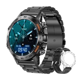 MEVADEN Steel 1.39 inch Men Luxury Smart Watch Bluetooth Call Sport Fitness Tracker Health Monitor Smartwatch for Male MD52