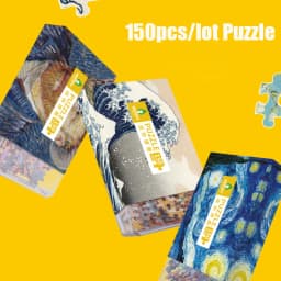 150pcs Tube Mini Cardboard Jigsaw Puzzles Matchbox Game Toys for Children Adults Learning Educational Assemble Toy Games Jigsaw
