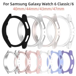 Watch Case for Samsung Galaxy Watch 6 40mm 44mm Screen Protector PC Bumper All-Around Galaxy Watch 6 Classic 43mm 47mm Cover