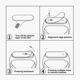 999D Film Glass For Xiaomi Mi Band 8 7 6 5 4 Screen Protector Mi band 6 5 Smart Watchband Full Protective Cover