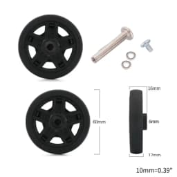 1 Pc Universal Suitcase Wheel Trolley Travel Flexible Mute Luggage Suitcase Swivel Wheel Replacement Repair Accessory