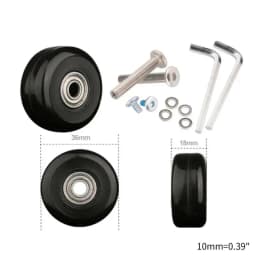 1 Pc Universal Suitcase Wheel Trolley Travel Flexible Mute Luggage Suitcase Swivel Wheel Replacement Repair Accessory