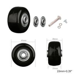 1 Pc Universal Suitcase Wheel Trolley Travel Flexible Mute Luggage Suitcase Swivel Wheel Replacement Repair Accessory