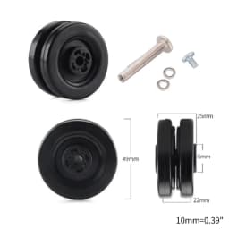 1 Pc Universal Suitcase Wheel Trolley Travel Flexible Mute Luggage Suitcase Swivel Wheel Replacement Repair Accessory