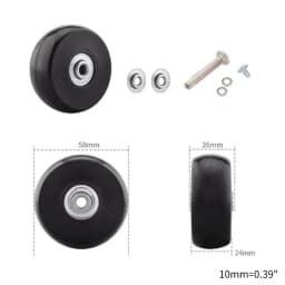 1 Pc Universal Suitcase Wheel Trolley Travel Flexible Mute Luggage Suitcase Swivel Wheel Replacement Repair Accessory