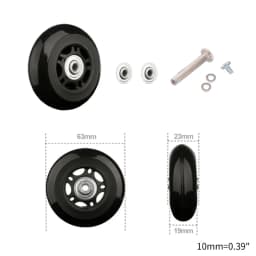 1 Pc Universal Suitcase Wheel Trolley Travel Flexible Mute Luggage Suitcase Swivel Wheel Replacement Repair Accessory