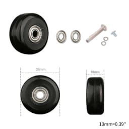 1 Pc Universal Suitcase Wheel Trolley Travel Flexible Mute Luggage Suitcase Swivel Wheel Replacement Repair Accessory