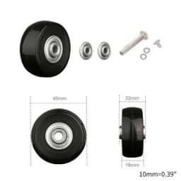 1 Pc Universal Suitcase Wheel Trolley Travel Flexible Mute Luggage Suitcase Swivel Wheel Replacement Repair Accessory