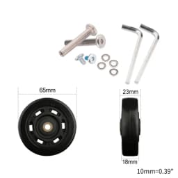 1 Pc Universal Suitcase Wheel Trolley Travel Flexible Mute Luggage Suitcase Swivel Wheel Replacement Repair Accessory