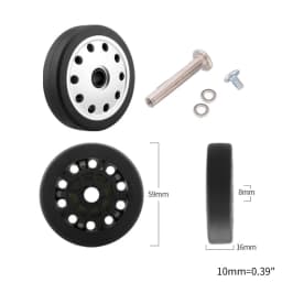 1 Pc Universal Suitcase Wheel Trolley Travel Flexible Mute Luggage Suitcase Swivel Wheel Replacement Repair Accessory