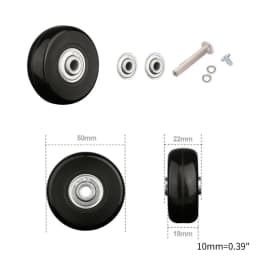 1 Pc Universal Suitcase Wheel Trolley Travel Flexible Mute Luggage Suitcase Swivel Wheel Replacement Repair Accessory