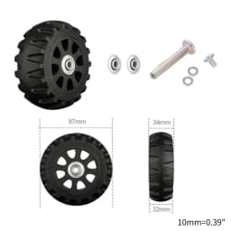 1 Pc Universal Suitcase Wheel Trolley Travel Flexible Mute Luggage Suitcase Swivel Wheel Replacement Repair Accessory
