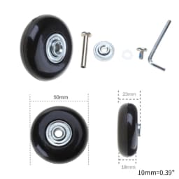 1 Pc Universal Suitcase Wheel Trolley Travel Flexible Mute Luggage Suitcase Swivel Wheel Replacement Repair Accessory