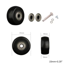 1 Pc Universal Suitcase Wheel Trolley Travel Flexible Mute Luggage Suitcase Swivel Wheel Replacement Repair Accessory