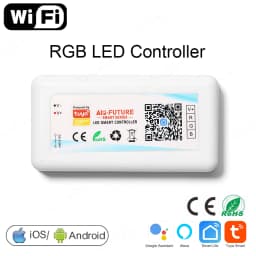 Tuya WiFi Smart LED Controller RGB/RGBW/RGBCCT Single Color Dimmer DC5V-24V LED Strip Remote Switch Works with Alexa Google