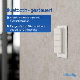 Shelly BLU RC Button 4 ZB Zigbee Remote Control Smart Light Switch Bluetooth Work With Home Assistant Multiclick Action Trigger