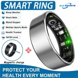 Smart Ring Bluetooth Call Heart Rate Blood Pressure Monitor Men Womenes Smartring 5ATM Waterproof Health Multi Sports Ring HT30