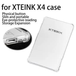 Clear Transparent Case for XTEINK X4 E-Book Reader Slim Portable Protective Cover with Shockproof Corners for XTEINK X4 Shell