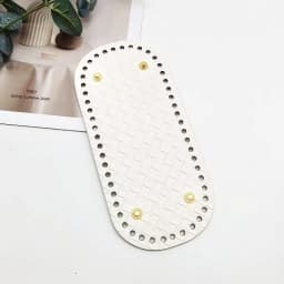 1 Piece Woven Pattern Multi-Color Faux Leather Bag Base with Rivet Holes, Handmade DIY Accessory, Versatile Commuter Bag Base, Suitable for Handmade Enthusiasts to Make Shoulder Bags, Underarm Bags
