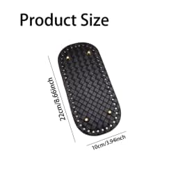 1 Piece Woven Pattern Multi-Color Faux Leather Bag Base with Rivet Holes, Handmade DIY Accessory, Versatile Commuter Bag Base, Suitable for Handmade Enthusiasts to Make Shoulder Bags, Underarm Bags