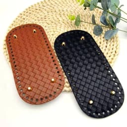 1 Piece Woven Pattern Multi-Color Faux Leather Bag Base with Rivet Holes, Handmade DIY Accessory, Versatile Commuter Bag Base, Suitable for Handmade Enthusiasts to Make Shoulder Bags, Underarm Bags