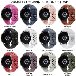 18mm 20mm 22mm Silicone Strap for Garmin Venu 4 3 3s Sq 2 Plus/Active 6/5 Breathable Bracelet for Garmin Forerunner 570/165/265S