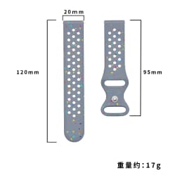 18mm 20mm 22mm Silicone Strap for Garmin Venu 4 3 3s Sq 2 Plus/Active 6/5 Breathable Bracelet for Garmin Forerunner 570/165/265S