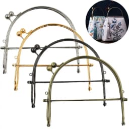New Mini Metal Purse Frame Kiss Clasp Bag Hardware Vintage Bag Kiss Clasp Lock Purse Clasp Frame DIY Craft