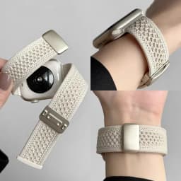 Nylon Magnetic Band for Apple Watch 45mm 41 44 40mm Series 12 11 10 46 42mm Soft Bracelet for IWatch Ultra4 49mm 9 7 8 6 5 Strap