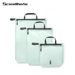 Waterproof Storage Pouch with Zipper Handle for Clothes Shoes Accessories Portable Organizer for Travel Sports Hiking