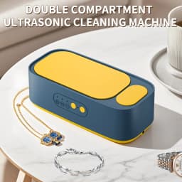 Upgrade 48Khz Ultrasonic Cleaner Watch Straps Contact Lenses Glasses Advanced Precision Cleaning Machine