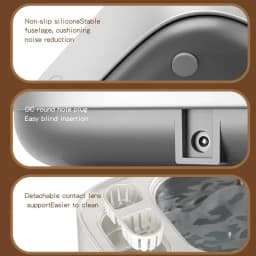 Upgrade 48Khz Ultrasonic Cleaner Watch Straps Contact Lenses Glasses Advanced Precision Cleaning Machine