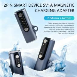 Bone Conduction Headphone Charging Adapter Indicator Light Aluminium Alloy Type-C to 7.62 2/4 Pin Converter Stable Safe