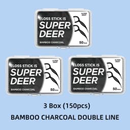 1000/600/300/150/50PCS - Ultra Fine Bamboo Charcoal Dental Floss Stick - Clean the Gaps Between Teeth - Oral Care Tool