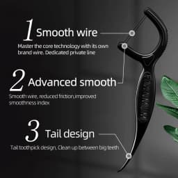 1000/600/300/150/50PCS - Ultra Fine Bamboo Charcoal Dental Floss Stick - Clean the Gaps Between Teeth - Oral Care Tool