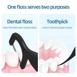 1000/600/300/150/50PCS - Ultra Fine Bamboo Charcoal Dental Floss Stick - Clean the Gaps Between Teeth - Oral Care Tool